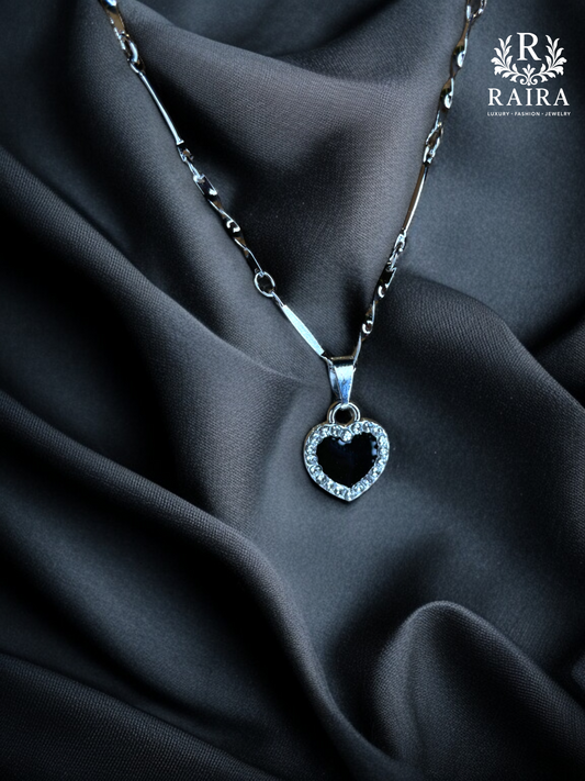 RAIRA  Valentine Gift for Girlfriend/Wife Heart of Ocean Pendant Necklace for Womens & Girls