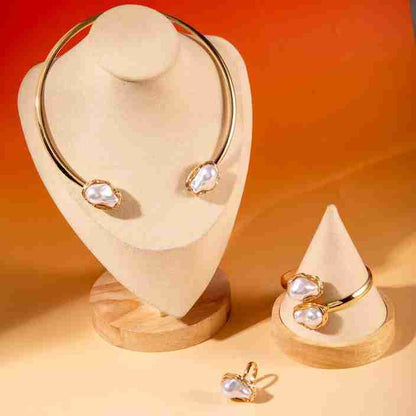 RAIRA Latest Stylish Design Fancy Bracelet Ring Necklace Jewellery Set for Women