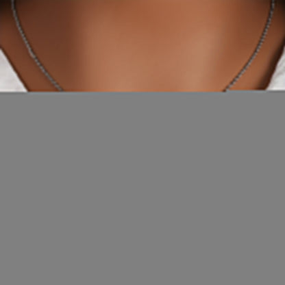 RAIRA Jewellery Silver Plated Round Cubic Zirconia Fashion Pendant Necklace For Women & Girls