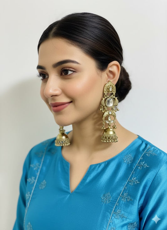 Kashmiri Jhumka Earrings for Women