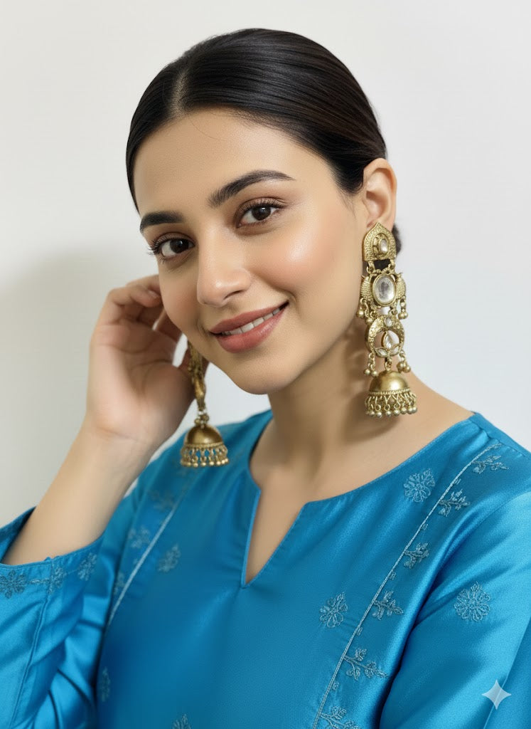 Kashmiri Jhumka Earrings for Women