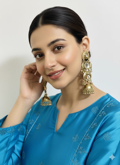 Kashmiri Jhumka Earrings for Women